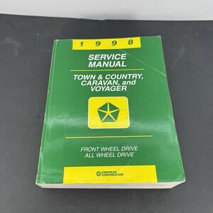1998 Chrysler Town & Country Dodge Caravan Plymouth Voyager Shop Service Manual